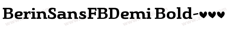 BerinSansFBDemi Bold字体转换 BerinSansFBDemi Bold字体转换